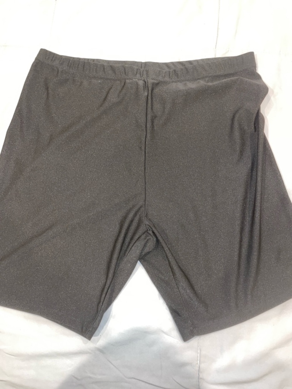 Plus size SHEIN biker shorts with shine
